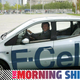 Then-Chancellor of Germany Gerhard Schröder at the wheel of a hydrogen Mercedes back in 2004.